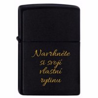 Zapalovač Zippo 218 Black Matte plynový 1 tryska - Benzín nie je pre vás? Zippo novo aj plynový! Klasický vzhľad, nový plynový insert..Gravírujeme rýchlo a precízne. Skladom, expedícia do 24h.