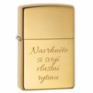 Zippo 254B High Polish Brass - s gravírováním